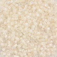 Miyuki delica beads 11/0 - Pale peach lined ab crystal DB-52